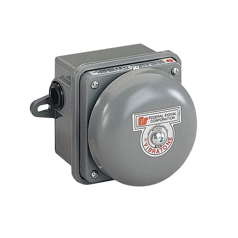 Federal Signal 504WB-120 - Vibrating Bell Assembly, 4", Weatherproof Back Box, UL and cUL, 120VAC