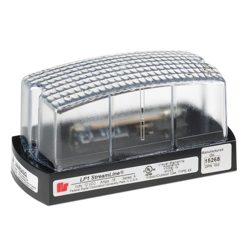 StreamLine Strobe Light, Low Profile, UL and cUL, 12VDC, Clear