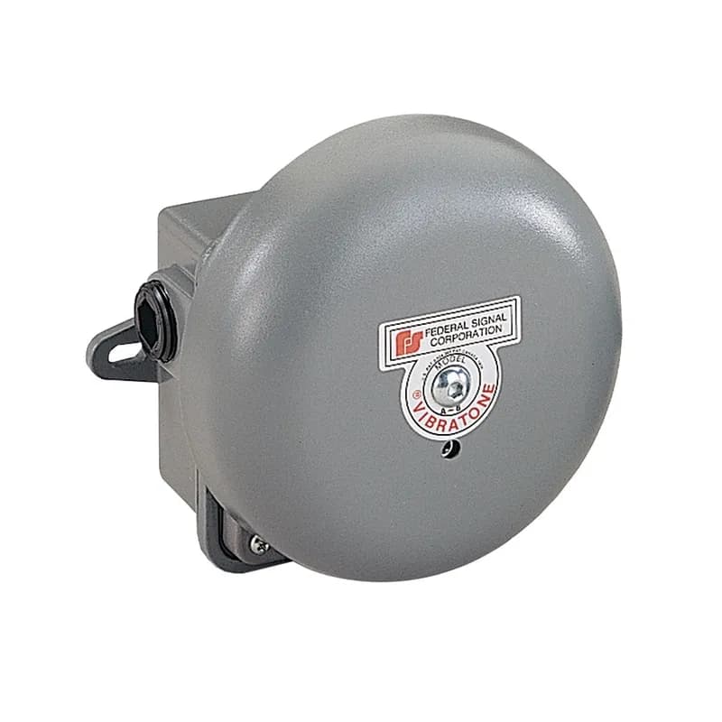 Federal Signal 506WB-120 - Vibrating Bell Assembly, 6", Weatherproof Back Box, UL and cUL, 120VAC