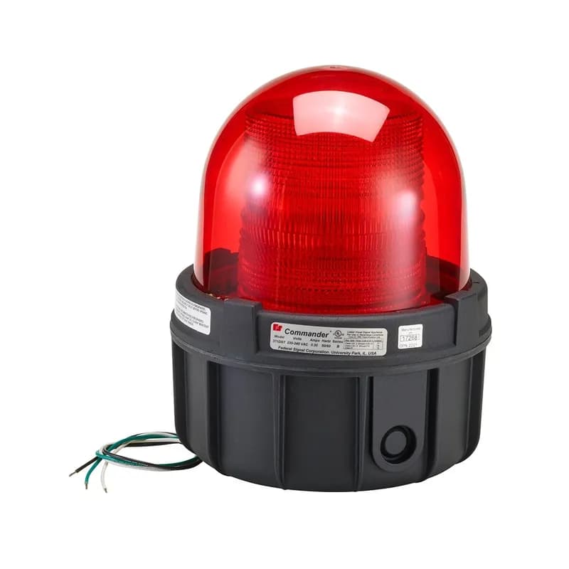 Federal Signal 371DST-120R - Commander Double Strobe Light, Hazardous Location, UL and cUL CID2, 120VAC, Red