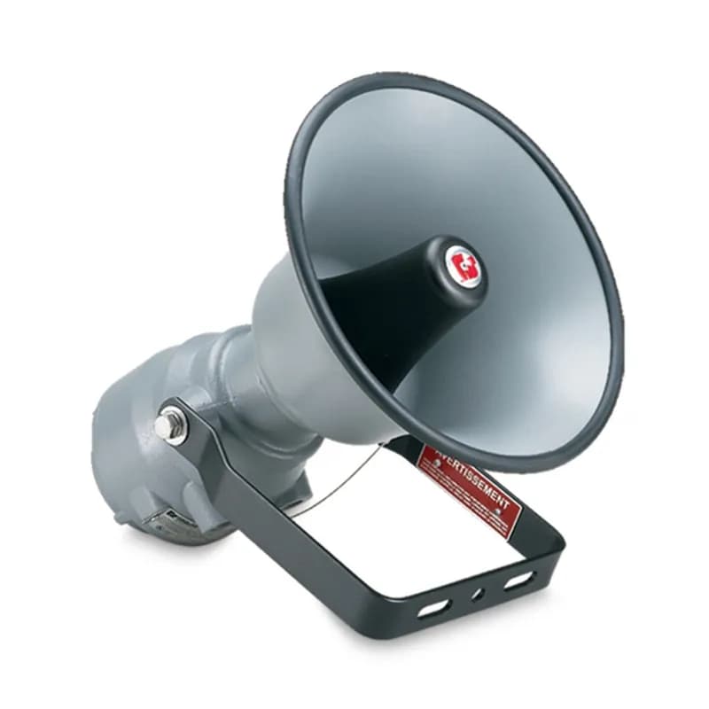 AudioMaster Public Address Speaker, 15W, Explosion-Proof, UL and cUL CID1, UL Fire, Gray
