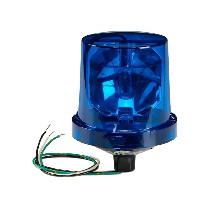 Electraray Incandescent Rotating Light, Hazardous Location, UL and cUL CID2, 120VAC, Blue