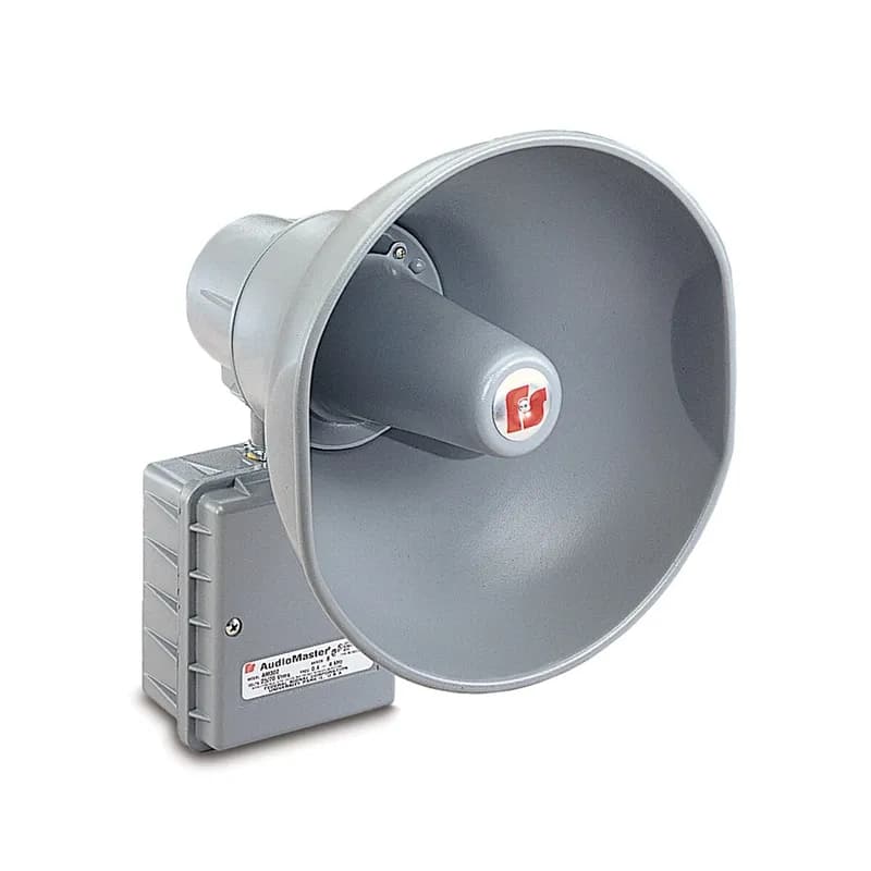 AudioMaster Public Address Speaker, 30W, Hazardous Location, UL and cUL CID2, UL Fire, Gray