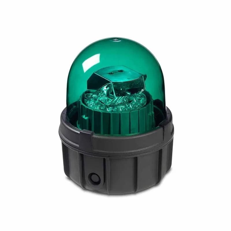 Commander LED Rotating Light, UL and cUL, 120VAC, Green
