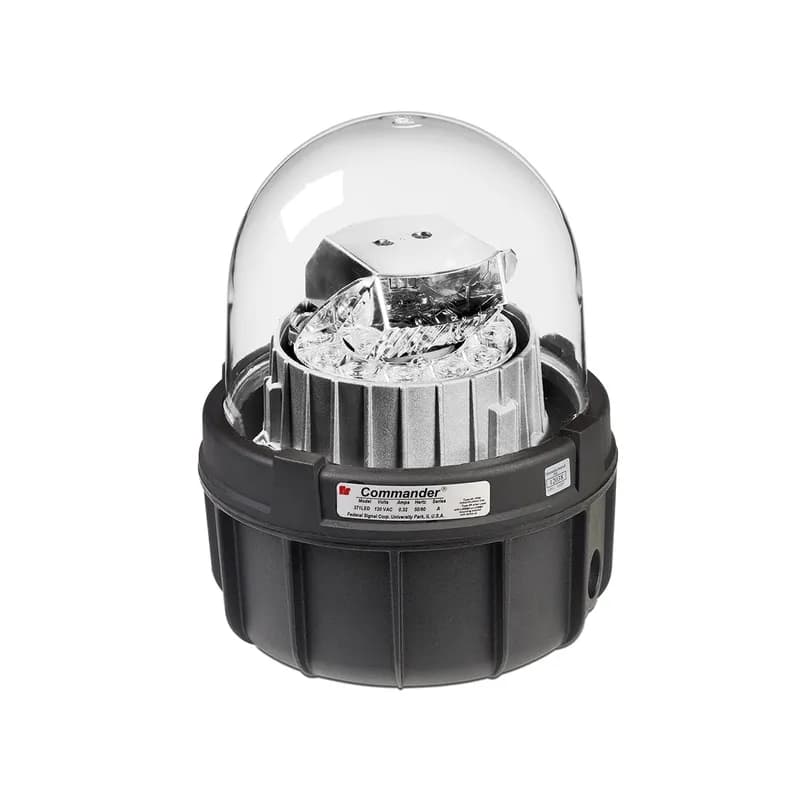 Federal Signal 371LED-120C - Commander LED Rotating Light, UL and cUL, 120VAC, Clear