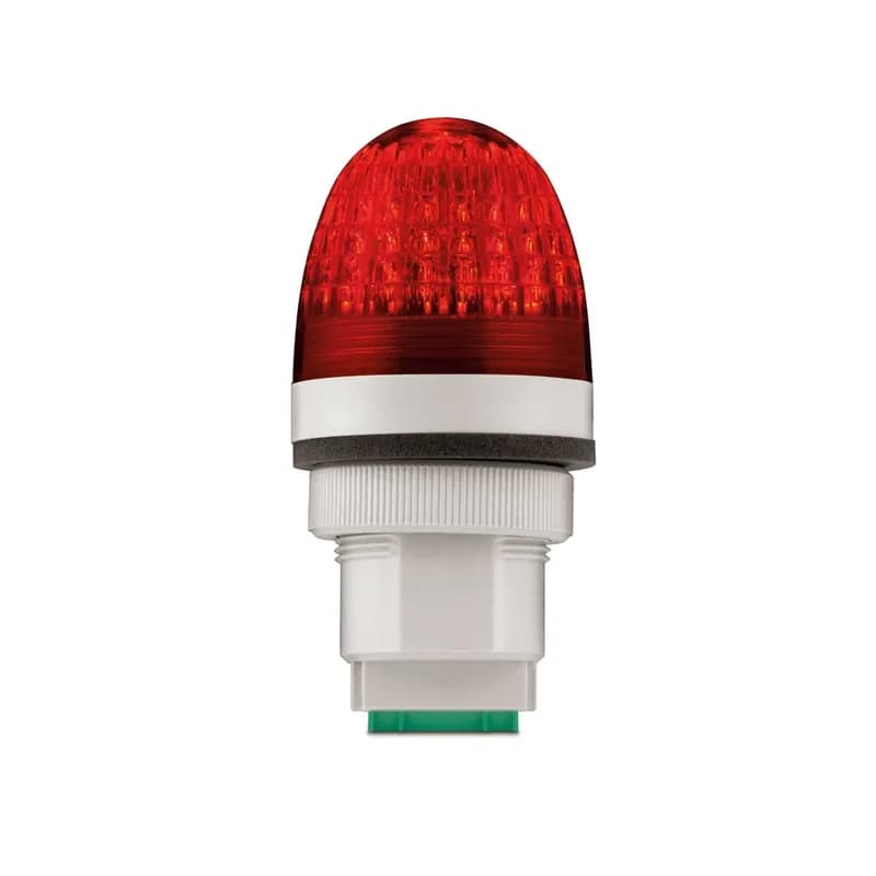 Federal Signal PMLST-012-024R - Panel Mount LED Light, Steady, UL and cUL, 12-24VAC/DC, Red