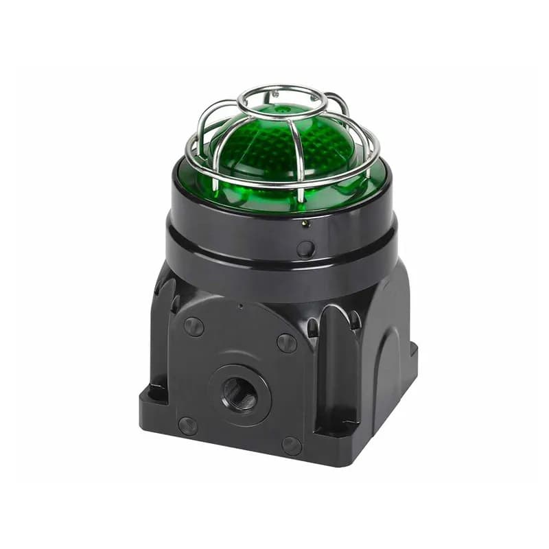 Global Series LED Light, Hazardous Location, UL and cUL CID2, Zone Listed, 24VDC, Ex d Surface Mount, Green
