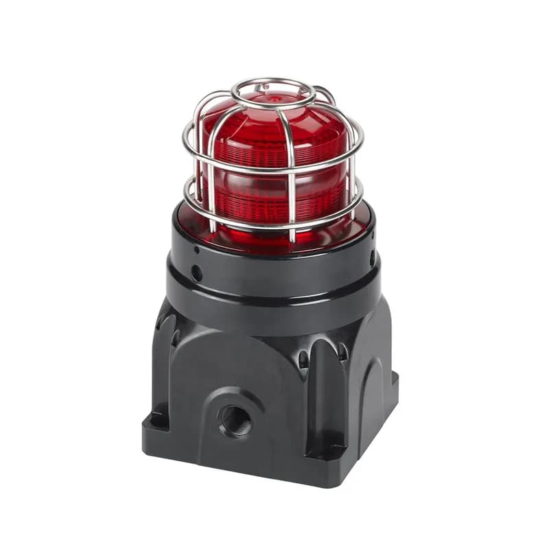 Federal Signal G-STR-230-D-R - Global Series Strobe Light, Hazardous Location, UL and cUL CID2, Zone Listed, 220-240VAC, Ex d Surface Mount, 21J, Red
