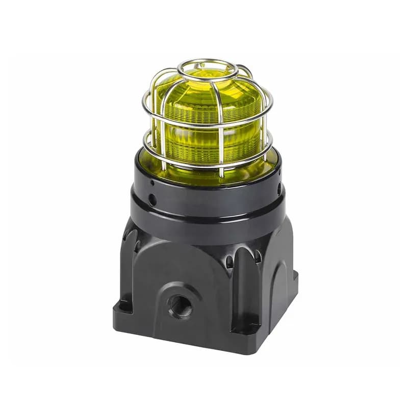 Global Series Strobe Light, Hazardous Location, UL and cUL CID2, Zone Listed, 220-240VAC, Ex d Surface Mount, 15J, Yellow