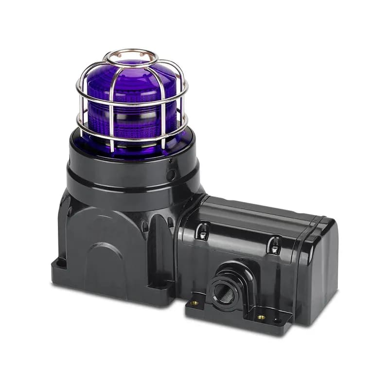 Global Series LED Light, Hazardous Location, UL and cUL CID2, Zone Listed, 24VDC, Ex de Surface Mount, High-Profile Lens, Magenta
