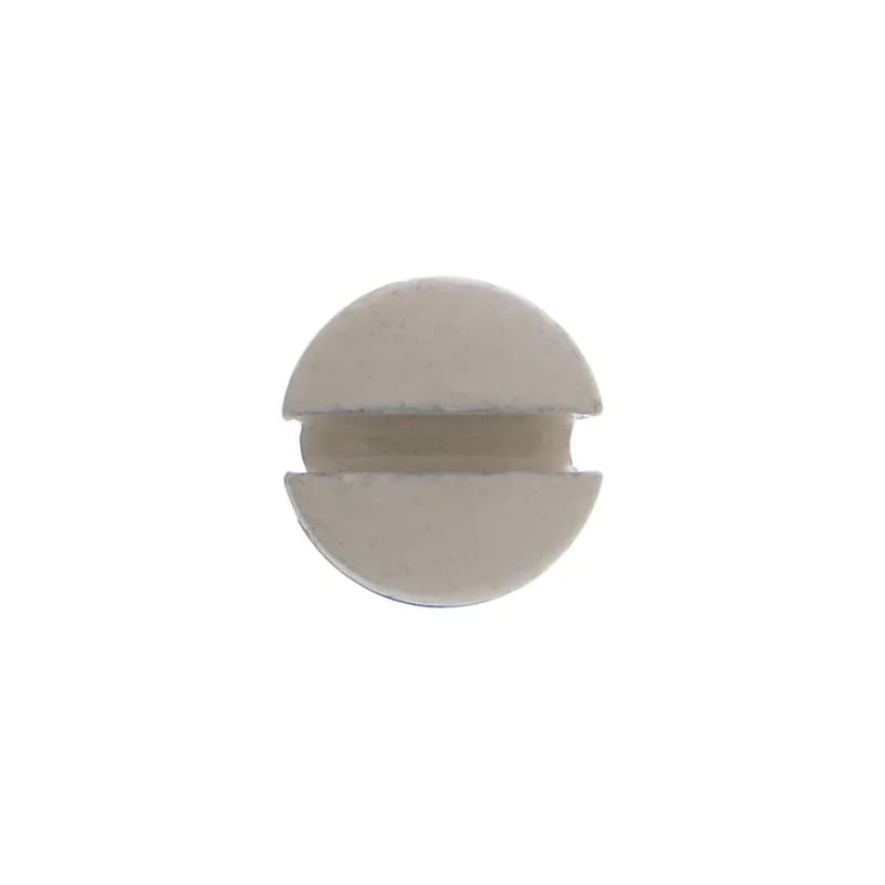 Wall Plate Screw, #6-32 size, Oval head, 1 in. length, White head color, Slotted drive type, Steel, Zinc Plated finish, 100 per pack
