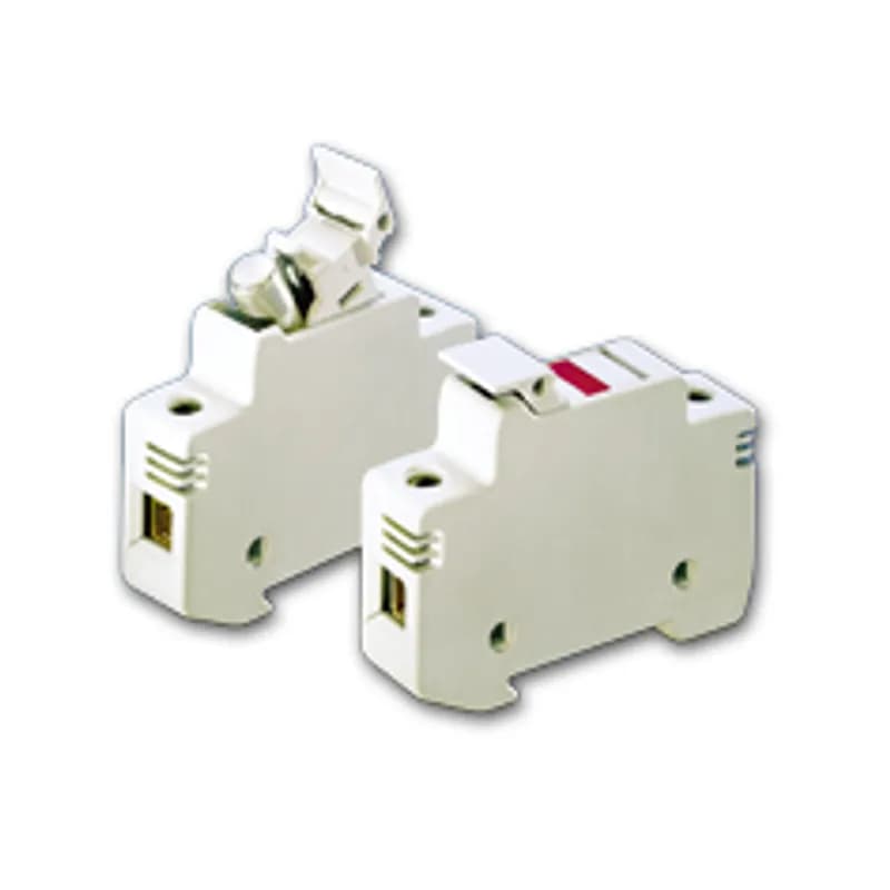 10x38mm CYLINDRICAL FUSEHOLDER 10 83A. The CYH Series fuse holders are designed to hold cylindrical 10x38, 14x51 and 22x58 mm fuses. The CYH series features a compact IP20 touch-safe design for maximum space savings and safety. Features/Benefits: Compact design IP20 Finger-Safe Design. 35 mm DIN Rail Mountable. Made of a polymer high performance with a fusion temperature more than 300 °C. This provides a safety margin against a possible overheating of the fuse.