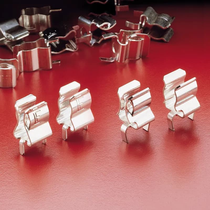 FUSE CLIP FOR 1/4 IN DIAM FUSES 02074. Rivet/Eyelet Mount Fuse Clips for 1/4” Dia. Fuses.
