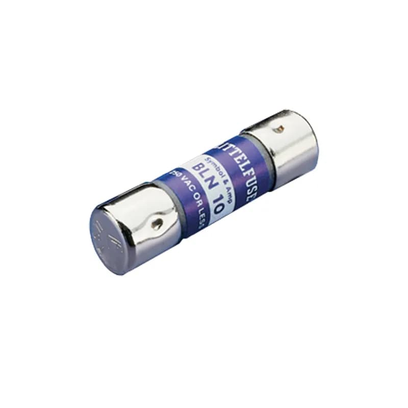 BLN020 is a Midget fuse with an ampere rating of 20 and 250 V ac.