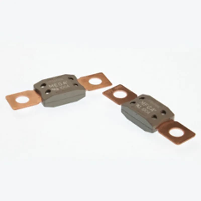 Littelfuse 0298250.ZXEH - FUSE - MEGA 32V 250A. The MEGA® Fuse is designed for high current circuit protection up to 250 amperes. with "Diffusion Pill Technology". The MEGA® Fuse also provides time delay characteristics. Designed and patented by Littelfuse, the MEGA® Fuse is ideal for battery and alternator protection application and other heavy gauge cables requiring ultra-high current protection.