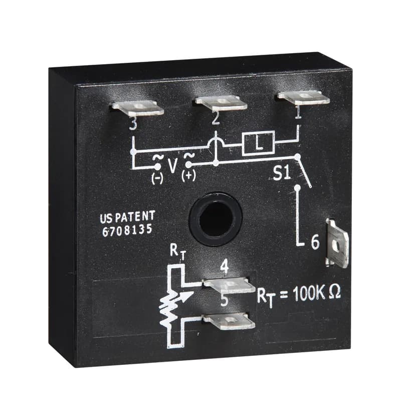 The TSS Series is a totally solid-state timing module. Its 1A rated, solid-state output provides an excellent method of time control for exposures, dispensing, or for increasing or decreasing a switch closure. Time delays from 0.05 to 600 seconds, in 4 ranges, cover 90% of all OEM applications. Factory calibration of fixed delays is ±5% and the repeat accuracy is ±2%. The TSS Series can be surface mounted with a single screw, or snapped on a 35mm DIN rail using the P1023-20 accessory adaptor. Operation (Single Shot): Voltage must be applied before and during timing. Upon momentary or maintained closure of the initiate switch, the output energizes for a measured interval of time. At the end of the delay, the output de-energizes. Opening or reclosing the initiate switch during timing has no affect on the time delay. The output will energize if the initiate switch is closed when input voltage is applied. Reset: Reset occurs when the time delay is complete and the initiate switch opens. Loss of input voltage resets the time delay and output.