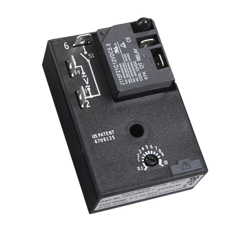 The HRPS/HRIS Series combines an electromechanical relay output with microcontroller timing circuitry. It is a factory programmed module available in any 1 of 13 standard functions. It offers 12 to 240V operation in two universal ranges and factory fixed, onboard, or external adjustable time delays with a repeat accuracy of ±0.5%. The output contact rating allows for direct operation of heavy loads, such as compressors, pumps, blower motors, heaters, etc. This series is ideal for OEM applications where cost is a factor. The HRPS has non-isolated SPDT relay contacts, and the HRIS has isolated SPDT relay contacts. Both offer the most popular timer functions in the industry. Operation (Interval): Upon application of input voltage, the time delay begins. The output (relay or solid state) energizes during the time delay. At the end of time delay the output de-energizes and remains de-energized until input voltage is removed. Reset: Removing input voltage resets the time delay and output.