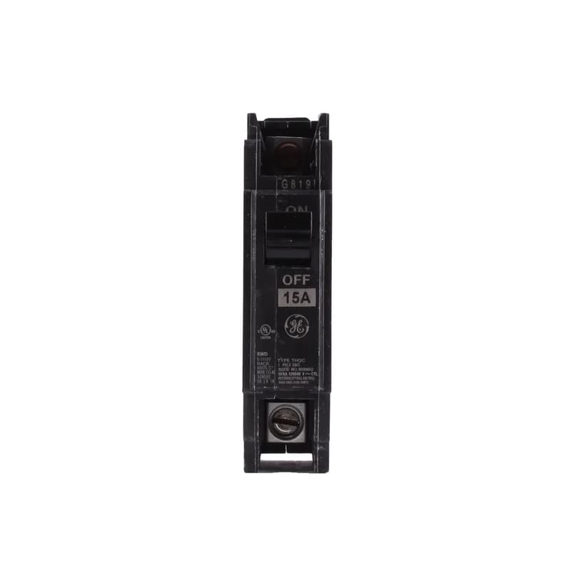 Q line circuit breakers are one-inch wide per pole, compact, thermal-magnetic devices designed for residential and commercial applications. The QC breakers are lug-lug versions of the Q Line and are available for 35mm DIN rail mounting. All Q Line circuit breakers feature Quick-make / Quick-break mechanisms, common trip bars, and easy to spot trip indication to ensure safety and reliability. Q Line breakers are available in 1, 2, and 3 pole versions and can be ordered with auxiliary contact and shunt trip accessories. 15WL Amps 15 A