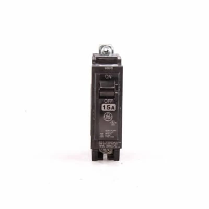 Q line circuit breakers are one-inch wide per pole, compact, thermal-magnetic devices designed for residential and commercial applications. The QB breakers are bolt-on versions of the Q Line used for bolting to the bus connections of load centers and lighting panels. All Q Line circuit breakers feature Quick-make / Quick-break mechanisms, common trip bars, and easy to spot trip indication to ensure safety and reliability. Q Line breakers are available in 1, 2, and 3 pole versions, can be ordered with auxiliary contact and shunt trip accessories, and can be ordered for use in HID applications. 1115 Amps 15 A