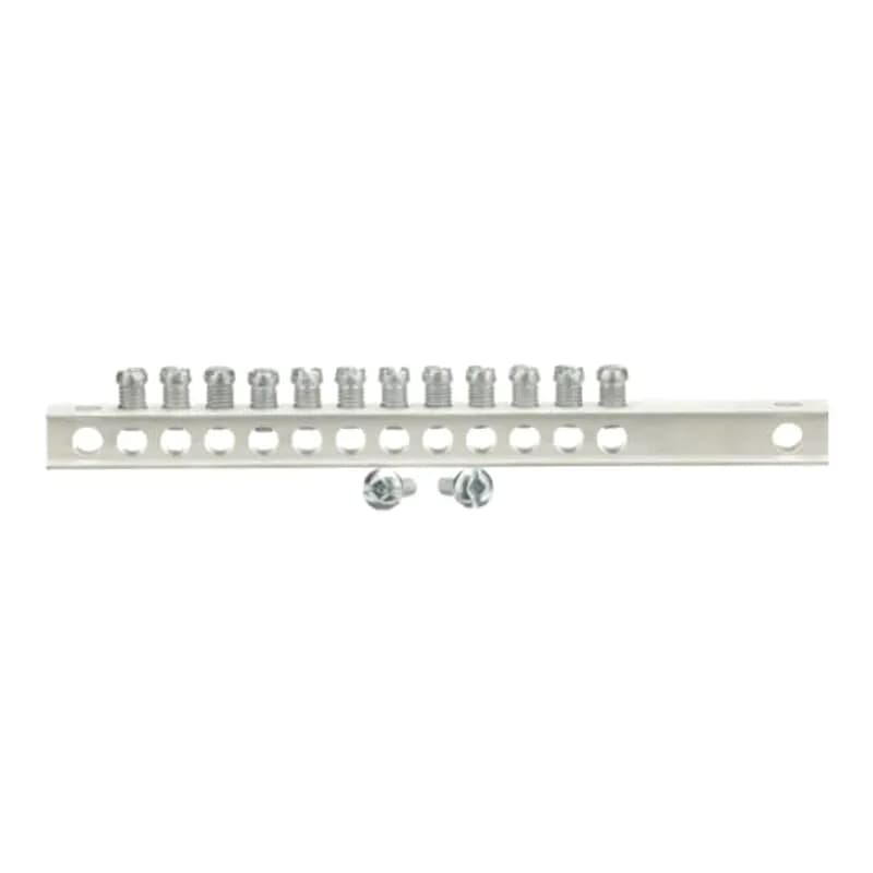The TGK12 is a 12 hole ground bar kit. For 6-12 circuit indoor load centers, utilize PowerMark Plus style neutrals and grounds. Add the TGKIS for an isolated ground and mount to ground kit.