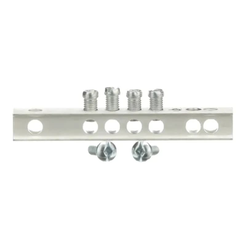 The TGK4 is a 4 hole ground bar kit. For 6-12 circuit indoor load centers, utilize PowerMark Plus style neutrals and grounds. Add the TGKIS for an isolated ground and mount to ground kit.