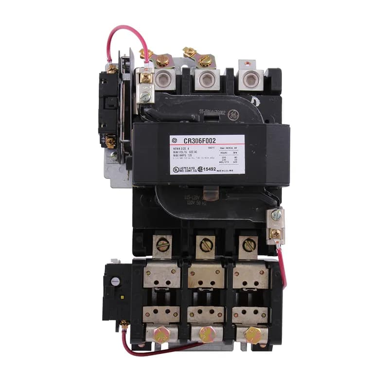 CR306, Three-Phase Magnetic Starters. NEMA Size: 4. Open Type. Motor full load current should not exceed continuous ampere rating of the starter.