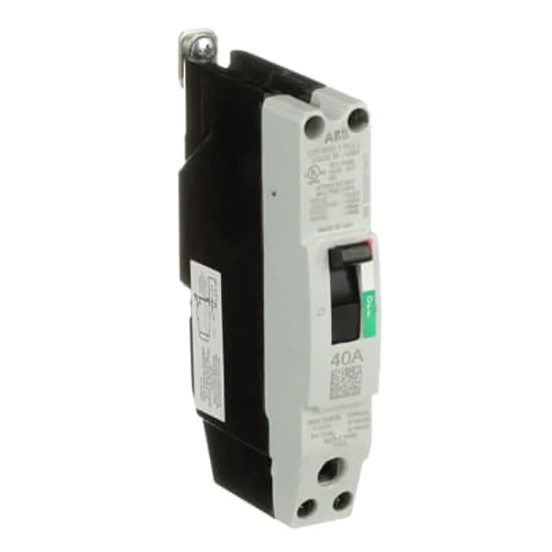 ABB - Electrification TEYL1040B - The TEY is a one-inch wide per pole, compact, "bolt-on" circuit breaker for use on grounded 480Y/277 Vac systems. The bolt-on mounting base accessory makes the TEY suitable for varied applications as a lug-lug breaker. All TEY circuit breakers feature Quick-make / Quick-break mechanisms, common trip bars, and easy to spot trip indication to ensure safety and reliability. TEYL breakers are available in 1, 2, and 3 pole versions 2&3 pole versions can be ordered with auxiliary contact, shunt trip, undervoltage release, or bell alarm accessories. 40A 1POLE 65KA 480/277 CKT BKR
