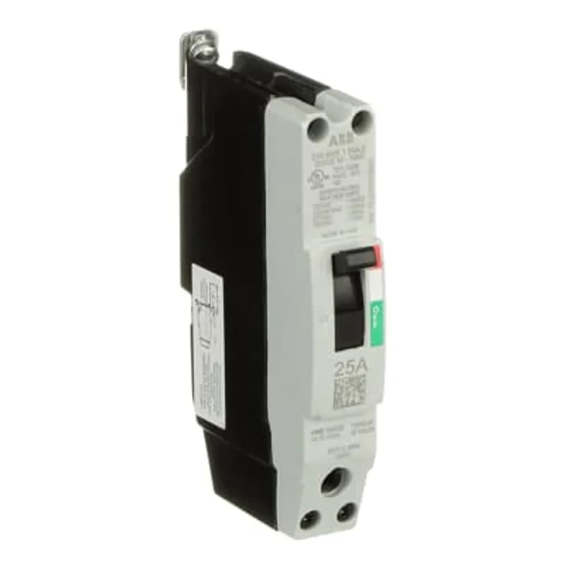 ABB - Electrification TEYL1025B - The TEY is a one-inch wide per pole, compact, "bolt-on" circuit breaker for use on grounded 480Y/277 Vac systems. The bolt-on mounting base accessory makes the TEY suitable for varied applications as a lug-lug breaker. All TEY circuit breakers feature Quick-make / Quick-break mechanisms, common trip bars, and easy to spot trip indication to ensure safety and reliability. TEYL breakers are available in 1, 2, and 3 pole versions 2&3 pole versions can be ordered with auxiliary contact, shunt trip, undervoltage release, or bell alarm accessories. 25A 1POLE 65KA 480/277 CKT BKR