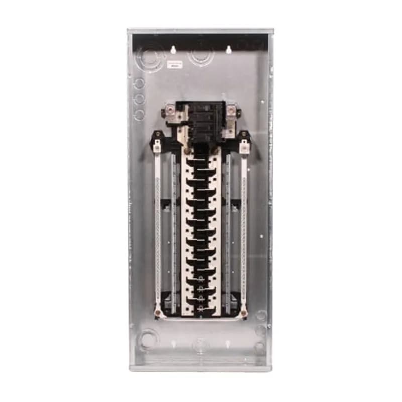 (Panelboards No. 67) 60 degree/75 degree centrigrade Conductor Rating Suitable for use as service entrance equipment when Installed in accordance with the National Electrical Code 22kAIC RMS symmetrical, Except Where Noted 6-42 circuit devices UL Listed for bottom mounted lugs by installing complete unit (box, interior and front) upside down For a listing of CSA Listed load centers, visit www.geelectrical.com Amperage 200 A