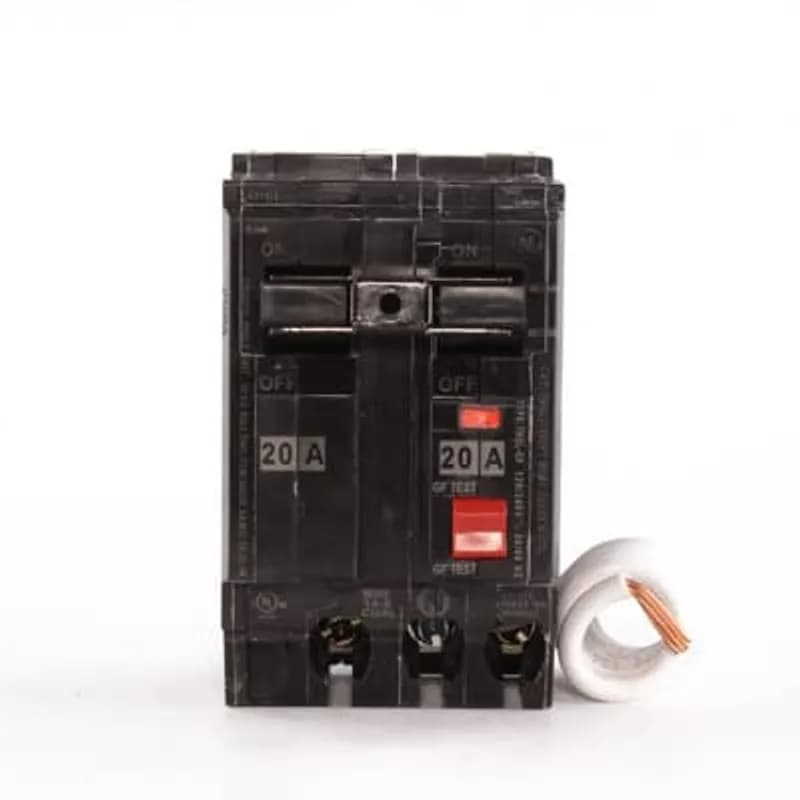 In addition to the Ground Fault circuit interrupter breaker, the Ground Fault breaker with equipment protection specializes in protecting your electronics and technology from damage resulting from harmful currents. The THQL2115GFEP features 2 poles, an amperage rating of 15 A, an interrupting rating of 10kAIC, and a voltage rating of 120/240V.