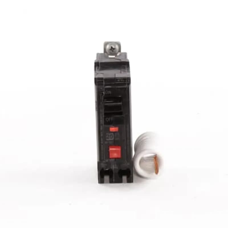 ABB - Electrification THHQB1120GFT - Q line circuit breakers are one-inch wide per pole, compact, thermal-magnetic devices designed for residential and commercial applications. The QL breakers are plug-in versions of the Q Line used for connection to load centers and lighting panels. All Q Line circuit breakers feature Quick-make / Quick-break mechanisms, common trip bars, and easy to spot trip indication to ensure safety and reliability. Q Line breakers are available in 1, 2, and 3 pole versions, can be ordered with auxiliary contact and shunt trip accessories, and can be ordered for use in HID applications. 0GFT Amps 20 A