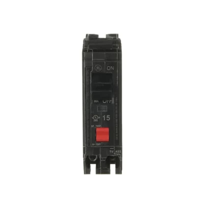 The short pigtail ground fault circuit interrupter (GFCI) breakers provide protection of receptacles located in the outdoors, in bathrooms, garages and spa areas. This applies to not only to new construction, but also to existing homes. When an electrical outlet is replaced in a location that requires ground-fault protection, the new outlet must be GFCI approved according to the NEC. All Q Line circuit breakers are one inch wide per pole, compact devices that feature: Quick-make / Quick-break mechanisms, common trip bars, and easy-to-spot trip indications to ensure safety and reliability as well as meets 2020 NEC standards. The THQL1115GFT breaker features reduced neutral wire length of 2 ", ground fault interrupting techonology, 1 pole, an ampere rating of 15 A, an interrupting rating of 10kAIC, and a voltage rating of 120/240V.