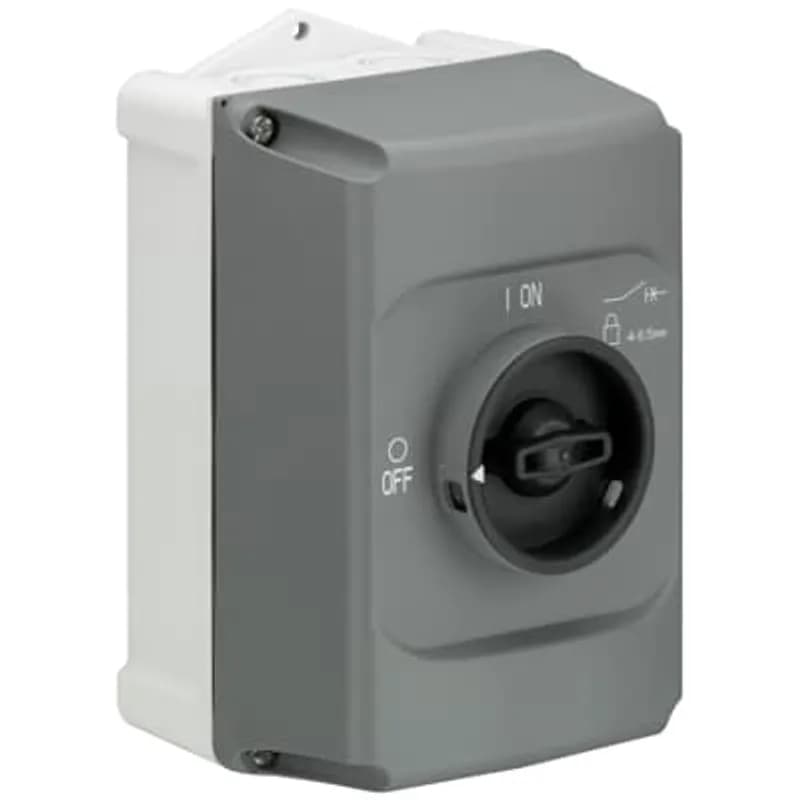 ENCLOSURE, IP65, 3X LOCKABLE, BLK