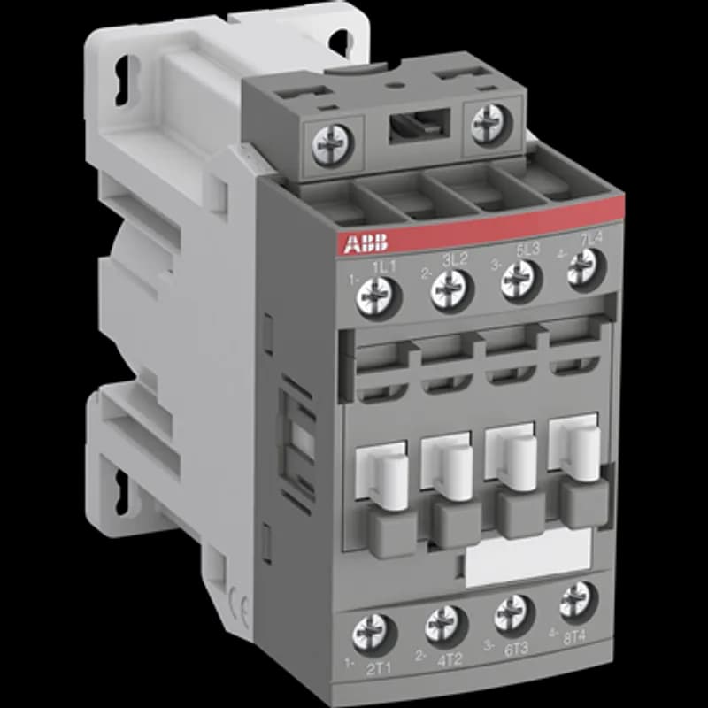 ABB - Electrification AF16Z-40-00-30 - AF16Z 4-pole contactors are used for controlling power circuits up to 690 V AC and 440 V DC. They are mainly used for controlling non-inductive or slightly inductive loads (i.e. resistance furnaces...). AF16Z contactors with coil 30 include a 24 V DC electronic coil interface with a built-in surge suppression, obtaining a reduced holding coil consumption up to 1.7 W for a low panel energy consumption and a direct control by PLC-output ⥠250 mA 24 V DC, without need of additional interface relay. Only AF..Z..-30 contactors need to respect the polarity on the coil terminals (A1+ and A2-). The AF... series 4-pole contactors are of the block type design. - Main poles and auxiliary contact blocks: 4 N.O. main poles, front and side-mounted add-on auxiliary contact blocks. (mechanically-linked auxiliary contacts compliant with Annex L of IEC 60947-5-1. N.C. mirror contacts compliant with Annex F of IEC 60947-4-1) - Accessories: a wide range of accessories is available.