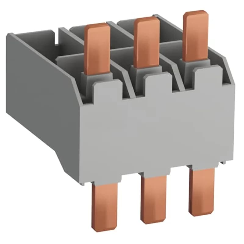 The BEA insulated 3-pole connecting links are used to connect AF09 ... AF65 contactors with the MS116 or MS132 or MS165 manual motor starters. The BEA insulated 3-pole connecting links ensure the electrical and mechanical connection between the contactor and the associated manual motor starter. BPR65-4 35 mm rail hooks used with BEA65-4 connecting link, allow direct mounting on 2 rails 35 mm of MS165 manual motor starters with AF40 ... AF65 contactors.