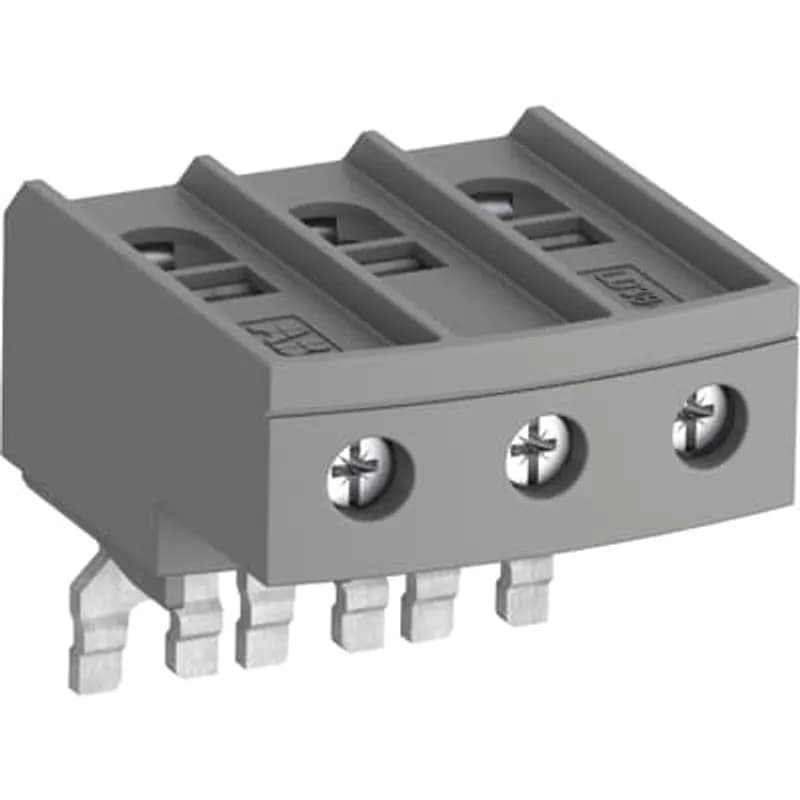 The LD terminal block is designed to increase the connecting capacity of 3-pole AF26 ... AF38 contactors on which it is fitted and for preparation of the wiring before final connection to the contactor. LD38-4 blocks are 3-pole terminal blocks with tunnel terminals.
