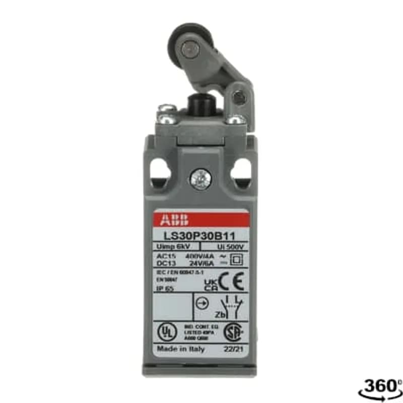 ABB - Electrification LS30P30B11 - LMT SW 30MM ROLL LVR PLNGR PG 13.5