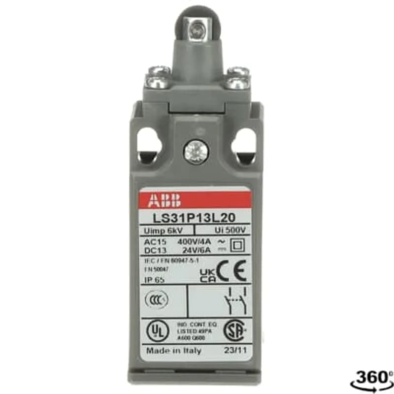 ABB - Electrification LS31P13L20 - 30MM LIM SW PLSTC RLR PLNGR ADJHD