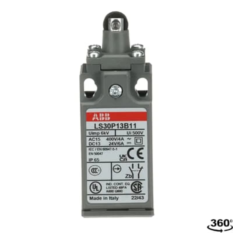 ABB - Electrification LS30P13B11 - LMT SW 30MM ROLL PLUNGR SNP