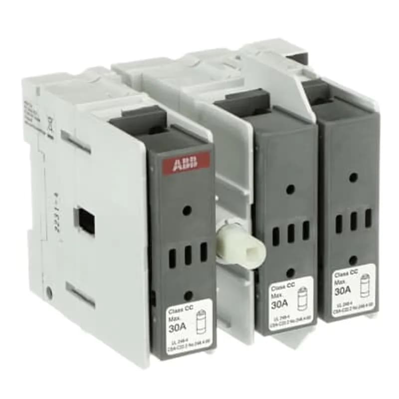 ABB - Electrification OS30FACCS30 - Switch Fuses,Side operated,3-pole,30 (Right Side),Class CC,30 A,Handle and shaft not included