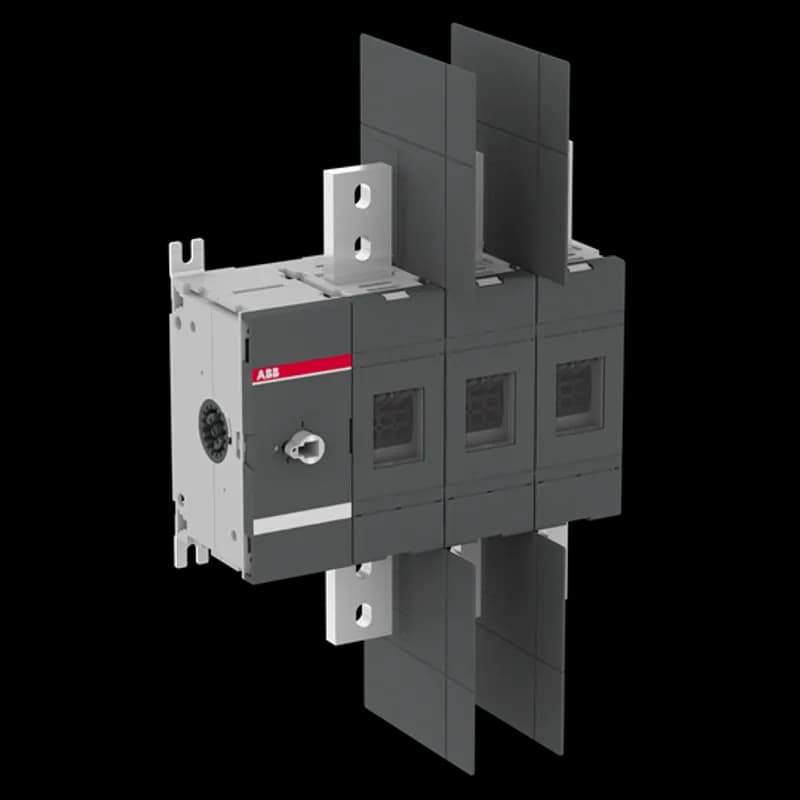 3-pole, front operated, base mounted non-fusible diconnect switch, handle and shaft are not included, terminal bolt kit included