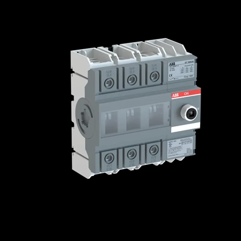3-pole, front operated, base mounted switch-diconnector with protected clamp terminals, handle and shaft are not included