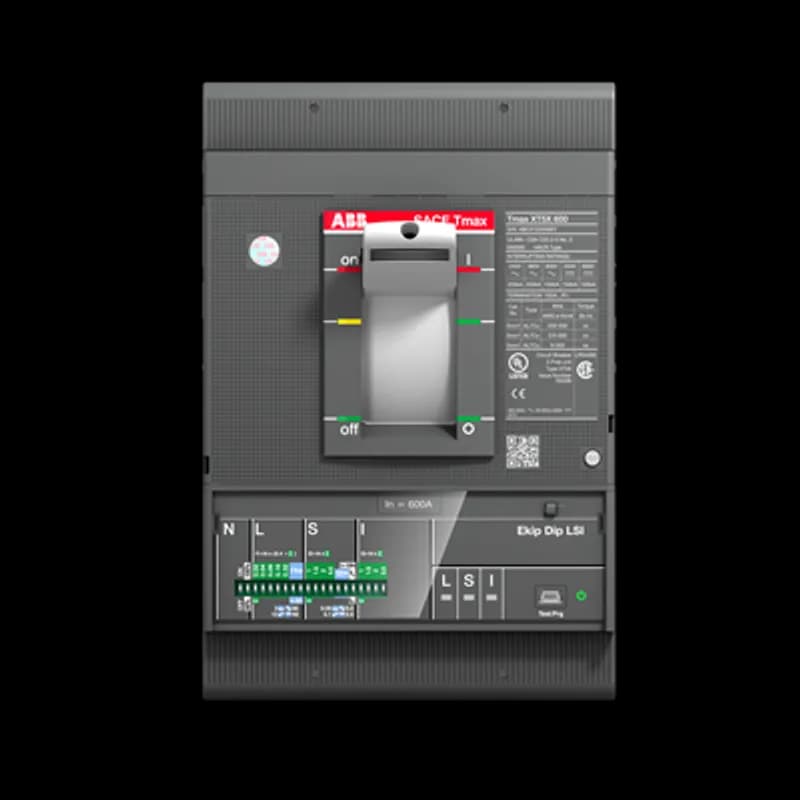 ABB - Electrification XT5SU360BFFF000XXX - C.BREAKER TMAX XT5S 600 UL/CSA FIXED THREE-POLE WITH FRONT TERMINALS AND SOLID-STATE RELEASE IN AC EKIP DIP LSI R 600