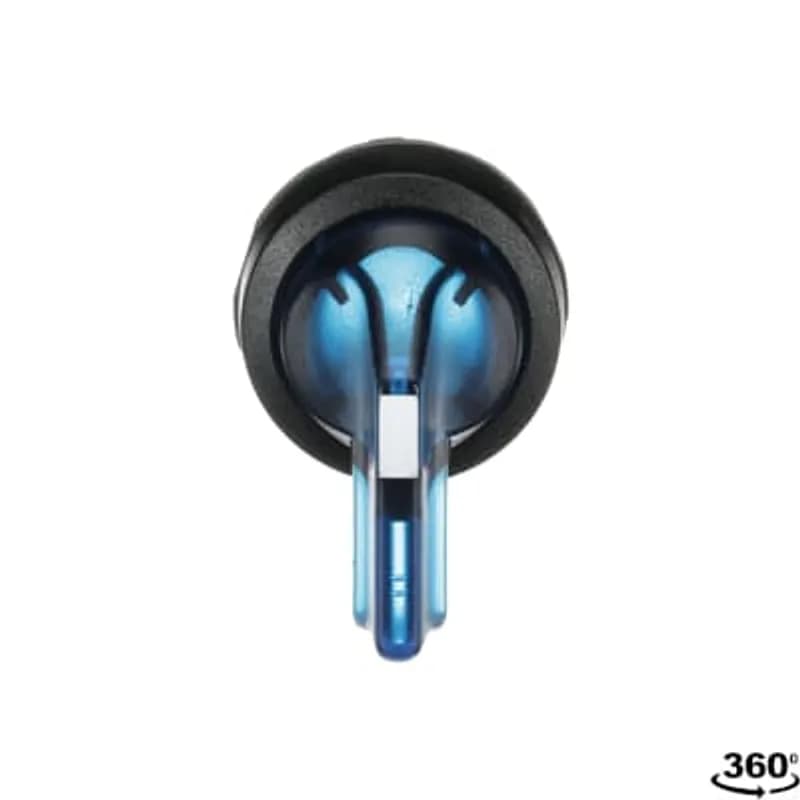 ABB - Electrification M2SS5-11L - Modular Selector Switch - 2-Pos Maintained - Long handle - Blue - Illuminated - Black plastic - No contact block