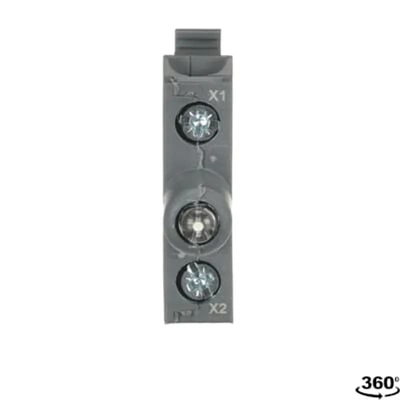 Modular LED block - 110-130 V AC, integrated LED - White - Illuminated