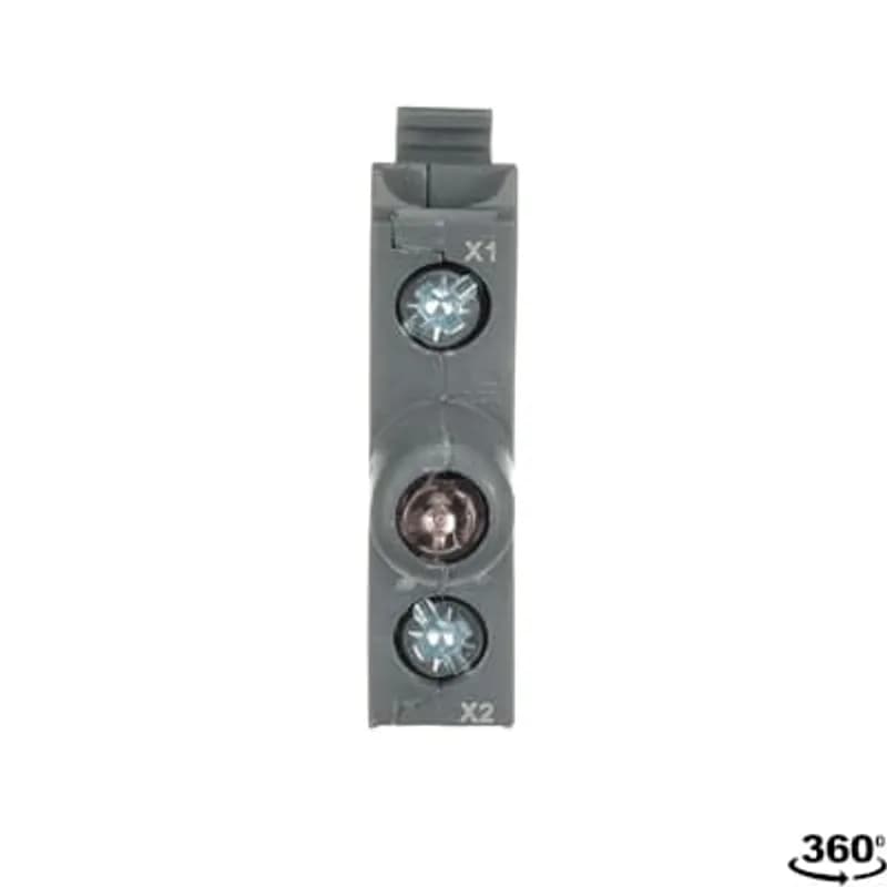 Modular LED block - 230 V AC, integrated LED - Red - Illuminated
