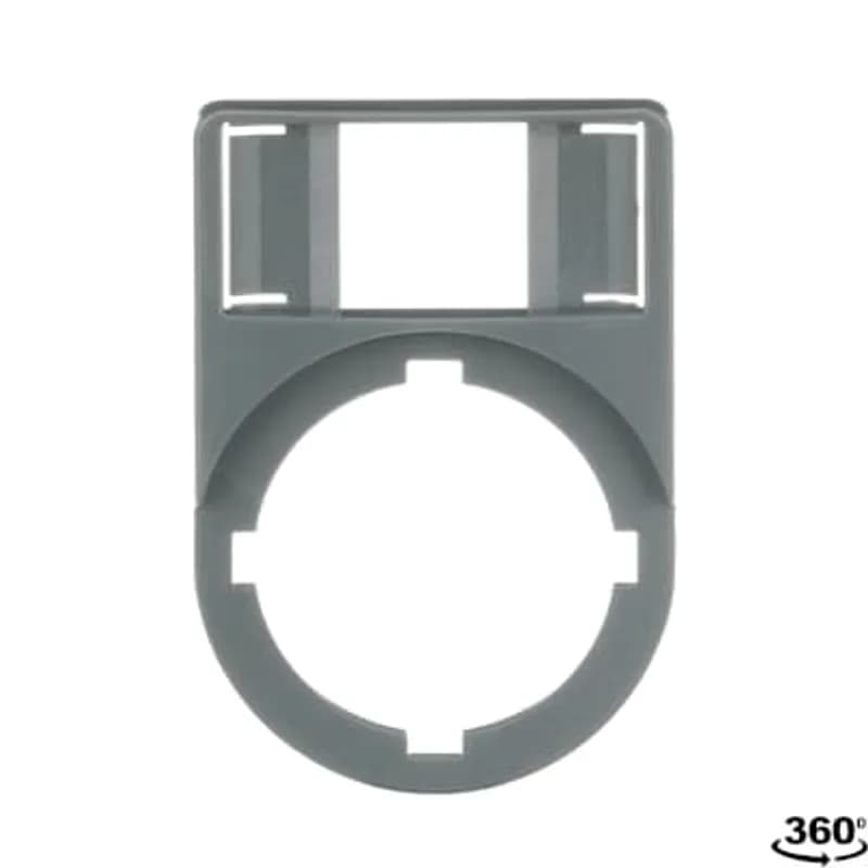 Legend plate holder grey for plastic enclosures.