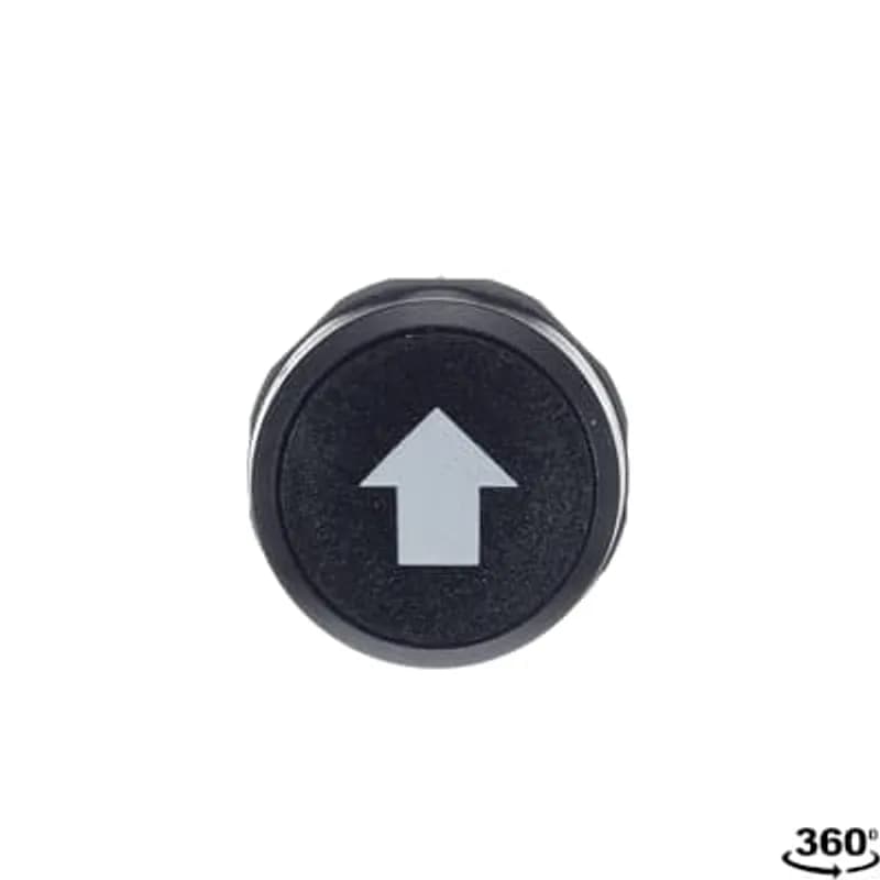 ABB - Electrification CP9-1020 - Compact Pushbutton - Momentary - Flush - Black - Black plastic - 1NO+1NC - Customer defined pushbutton with special marking