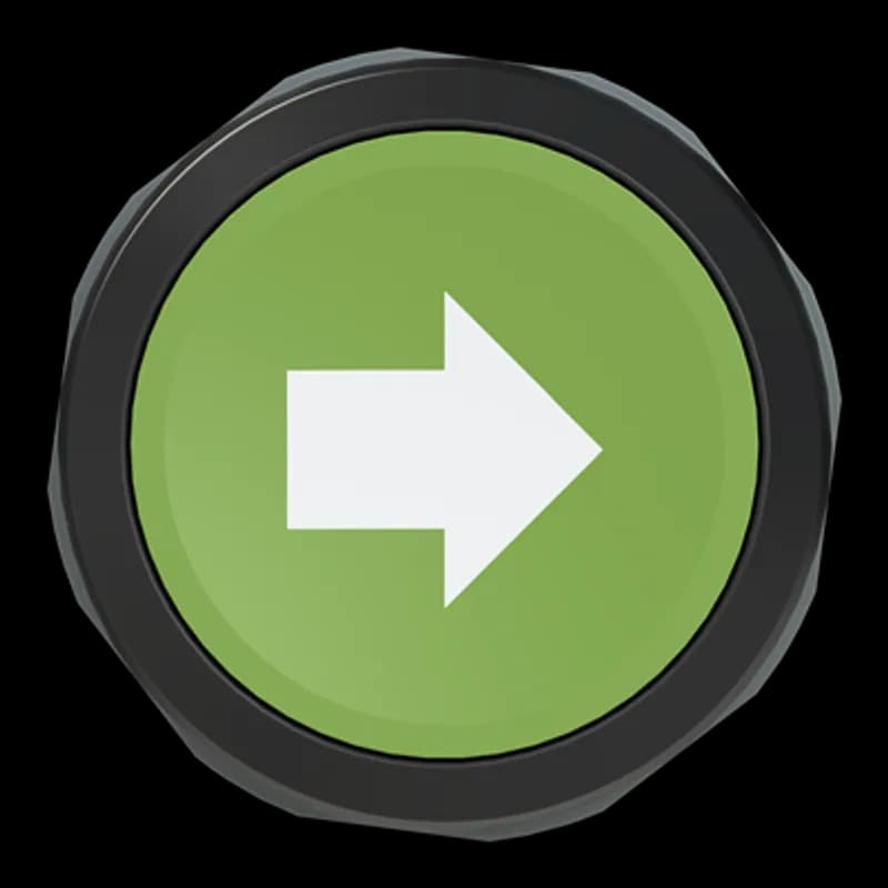 ABB - Electrification CP9-1019 - Compact Pushbutton - Momentary - Flush - Green - Black plastic - 1NO+1NC - Customer defined pushbutton with special marking