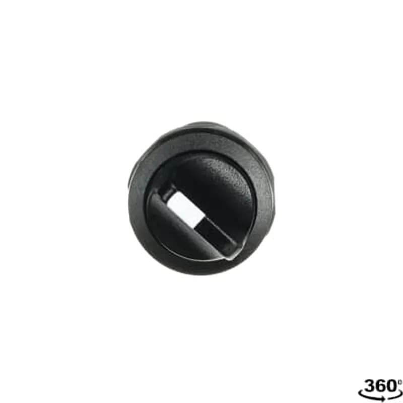ABB - Electrification C2SS1-10B-10 - Compact Selector Switch - 2-pos Fixed B&C - Short handle - Black - Non-illuminated - Black plastic - 1NO
